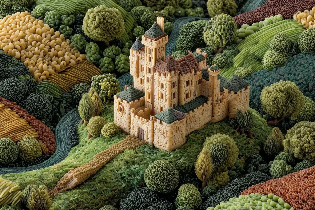 Pasta Wall Art Castle