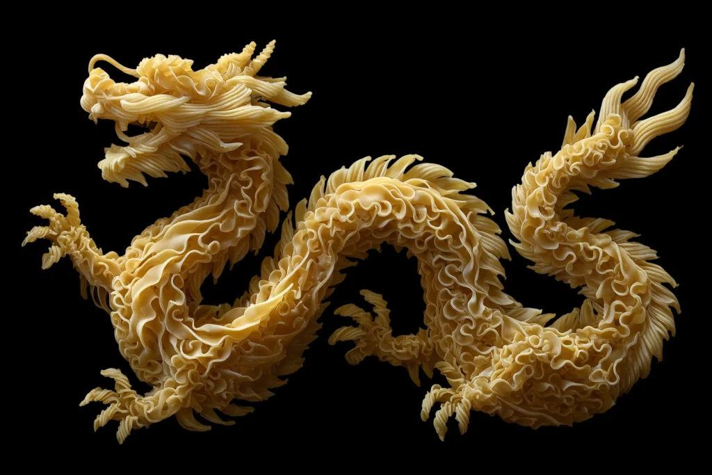Pasta Wall Art Chinese Dragon